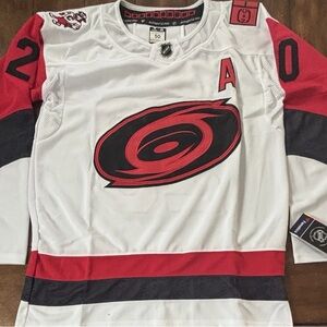 Carolina Hurricanes Sebastian Aho White Jersey #20 Adult Medium (50) NWT